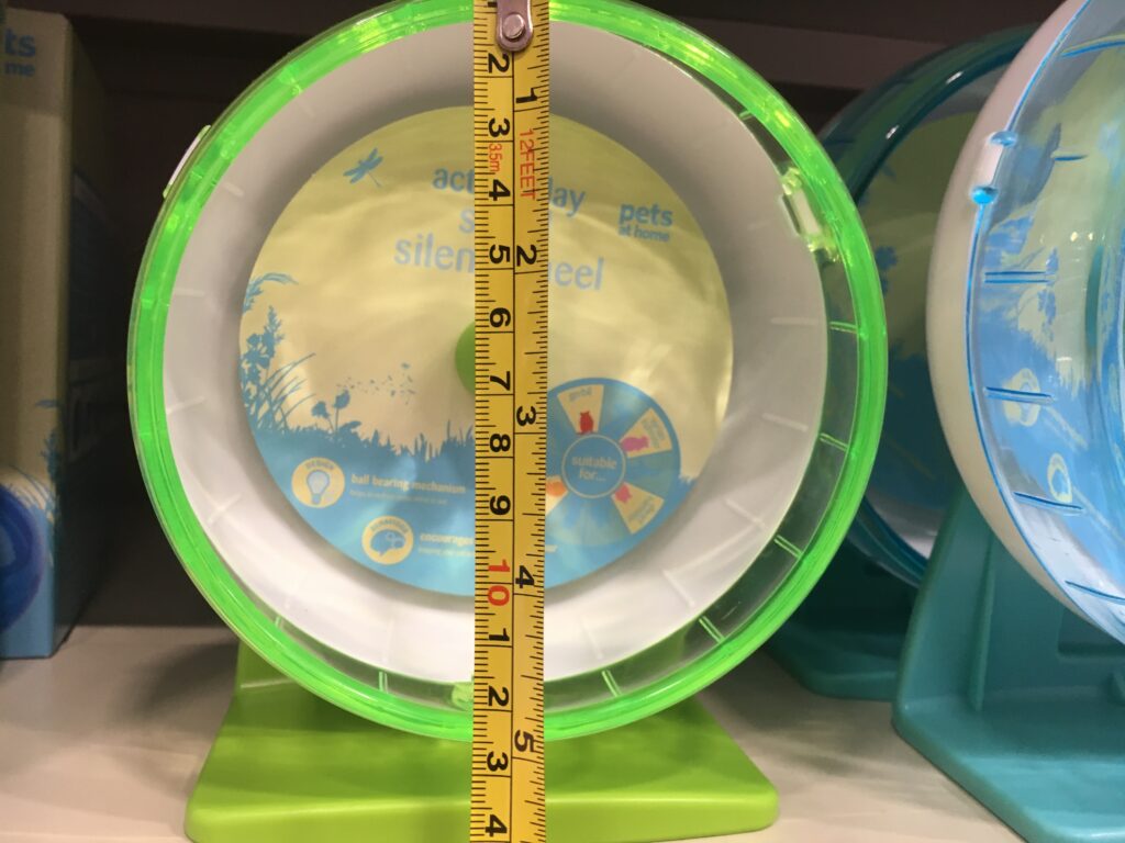 Hamster Wheel - 28cm is the Minimum Size for Syrians to Prevent Pain