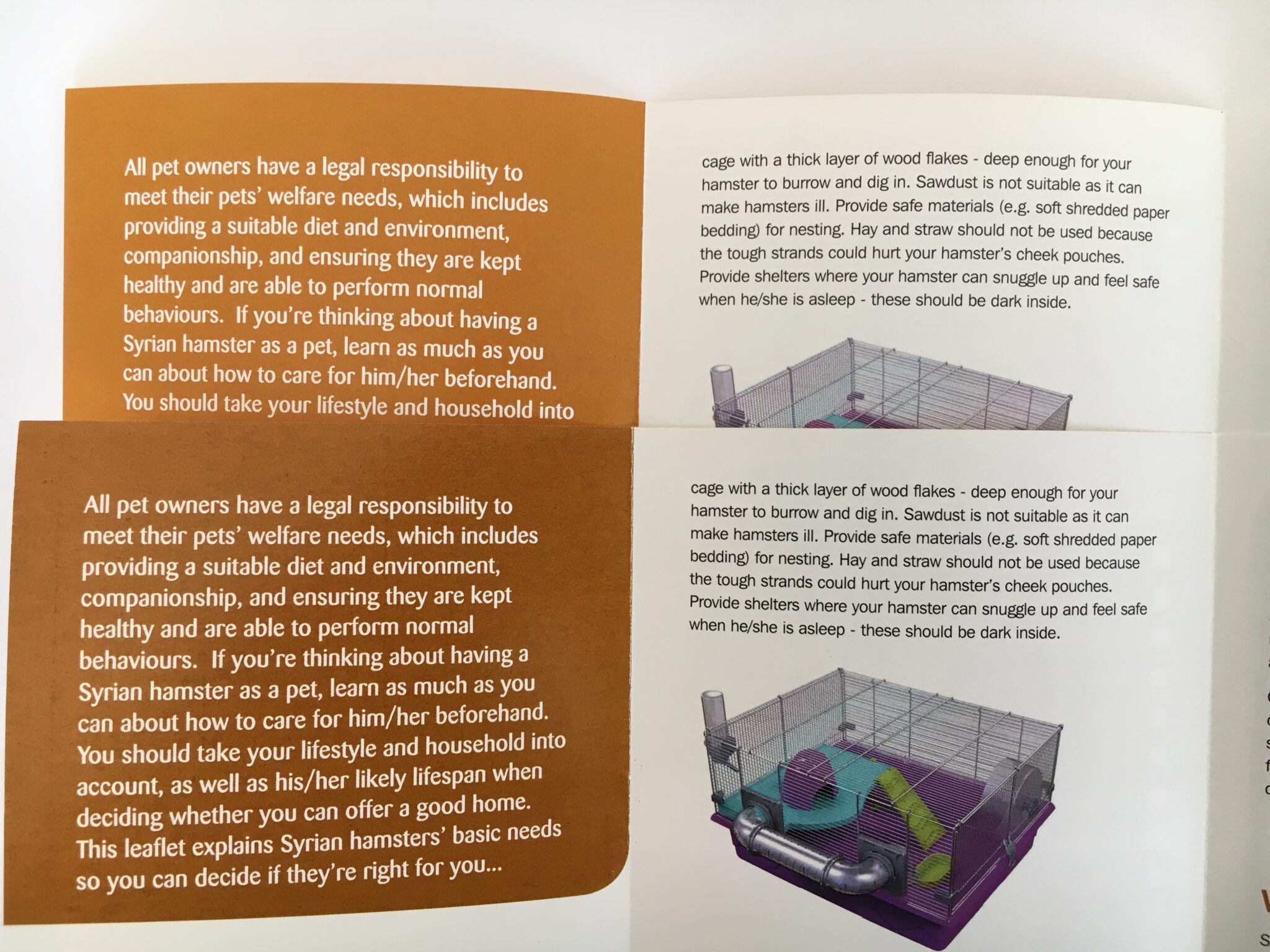 Pets at Home RSPCA Leaflet Issue Welfare Advice